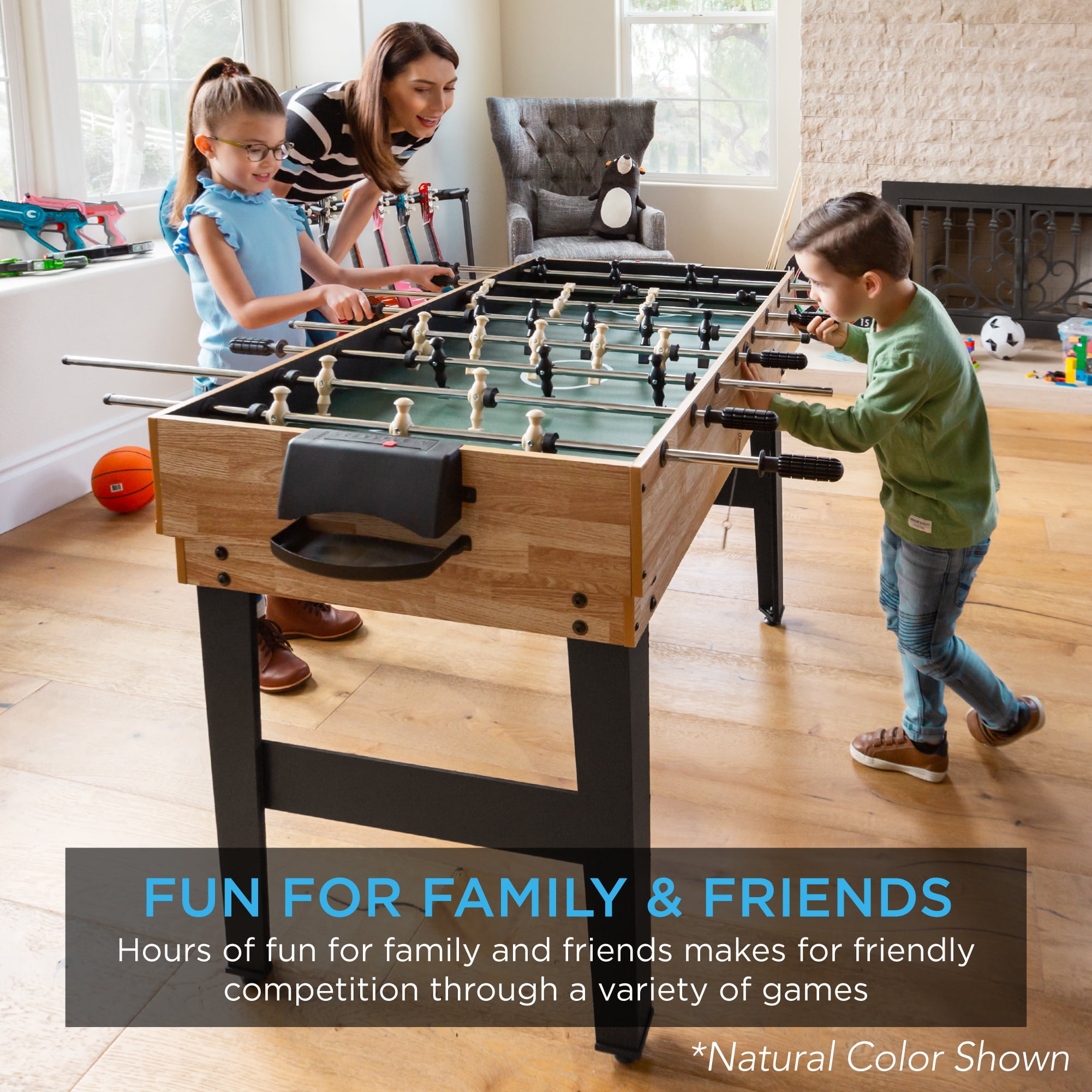 Best Choice Products 2x4ft 10-in-1 Combo Game Table Set w/ Hockey, Foosball, Pool, Shuffleboard, Ping Pong - Blue/White