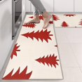 thumbnail image 2 of Kitchen Rugs Sets Of 2,Red Christmas Tree Pattern Anti Fatigue Kitchen Mat Rugs Non Slip Washable,Decorative Kitchen Floor Mats for Kitchen,Sink,Laundry,17"X47", 2 of 5