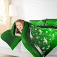 thumbnail image 4 of Feelyou Cartoon Xmas Tree Bedding Comforter Set for Teen, Kawaii Santa Claus Twin Comforter Sets, Green Christmas Theme Reversible Bedding Set, Luxury Bedroom Decor, 2 Pieces, 4 of 8