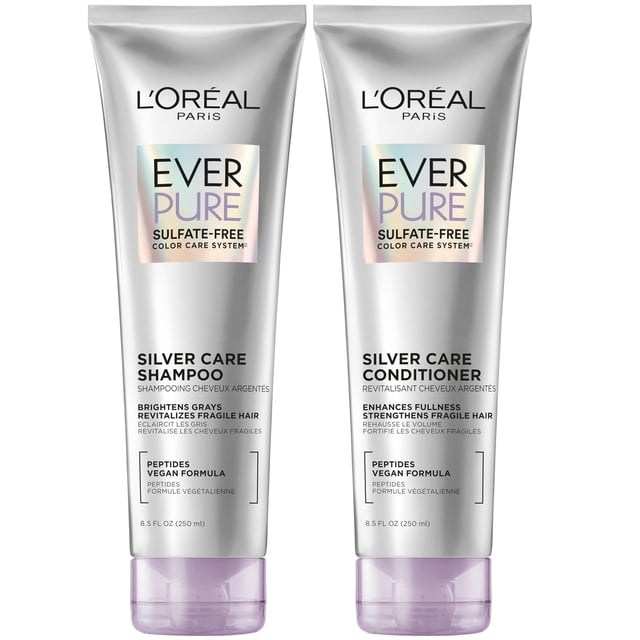 Set de champú y acondicionador L'Oreal Paris EverPure Silver