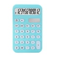 thumbnail image 1 of Calculadora de dígitos, calculadora de escritorio, 12 dígitos, fácil de presionar, antideslizante, con botones ovalados, pantalla LCD, calculadora de Azul Sunnimix Calculadora, 1 of 8
