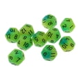 thumbnail image 2 of Esquina forma forma dados punteados D12 piezas para regalos de bloques de construcción para niños azul Yotijar Juego de dados de 12 caras, 2 of 10
