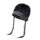 thumbnail image 5 of Gorro de invierno para mujer, cálido, de felpa, de lana, a la moda, resistente al frío, tejido a mano, para mujer, 5 of 7