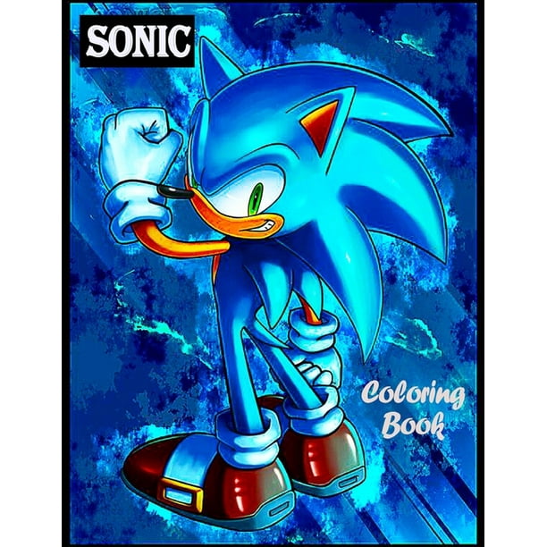 sonic coloring book  sonic the hedgehog jumbo coloring book toddlers and  kids ages 28 paperback