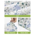 thumbnail image 4 of Blue Flower Bar Stool Covers Set of 6, Sage Green Eucalyptus Leaf Farmhouse Country Stretch Washable Bar Chair Covers with Backs, Removable Pub Counter Height Chair Cover for Kitchen Dining Room Cafe, 4 of 7