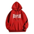 thumbnail image 5 of MHFRRA Sudadera con Capucha y Estampado de Letras para Una Comodidad Elegante y Uso Diario Rojo, 5 of 5