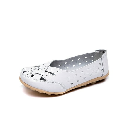 

Zodanni Womens Nonslip Flat Loafers Work Comfort Round Toe Moccasins Breathable
