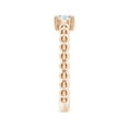 thumbnail image 3 of ANGARA Natural 0.5 Ct. Diamond Solitaire Ring in 14K Rose Gold for Women (Ring Size: 3.5), 3 of 10