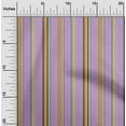 thumbnail image 1 of oneOone Organic Cotton Voile Fabric Multicolor Stripe Printed Fabric 1 Yard 42 Inch Wide, 1 of 3