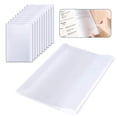 thumbnail image 1 of 10pcs A4 Clear Exercise Book Covers, Transparent Book Cover, Thicken Plastic Reusable And Adjustable Clear Book Covers, 1 of 5