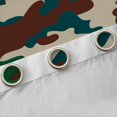 thumbnail image 4 of Manfei Minimalism Camouflage Blackout Curtains, Countryside Camo Window Curtains Pack of 2 (38x45 Each), Green Beige, 4 of 6