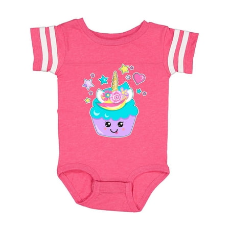 

Inktastic Unicorn Cupcake with Flowers Gift Baby Boy or Baby Girl Bodysuit