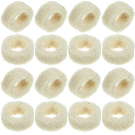 OFFIGAM 100Pcs Wool Felt Washers for Mechanical Gasket Replacement Beige