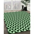 thumbnail image 2 of Ahgly Company Indoor Round Patterned Light Green Area Rugs, 4' Round, 2 of 6