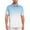 Light Blue, variant on NOLDARES Mens Ribbed Polo Shirt Textured Knit Short Sleeve Casual Golf Beach Vacation Tops(Mint Green,2XL)
