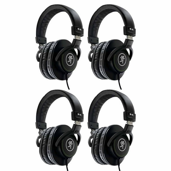 Mackie MC-100 Professional Headphones Four Package