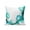 Turquoise, variant on 1 Pack Outdoor Throw Pillow, Red Marble Stone Waterproof Pillow with Insert Included, Ink Splash Country Marble Abstract Decorative Accent Cushion Sofa Pillows for Patio Porch, 16 x 16 In