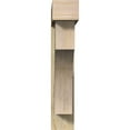thumbnail image 2 of Ekena Millwork 8"W x 42"D x 42"H Westlake Block Rough Sawn Bracket w/ Offset Brace, Douglas Fir, 2 of 25