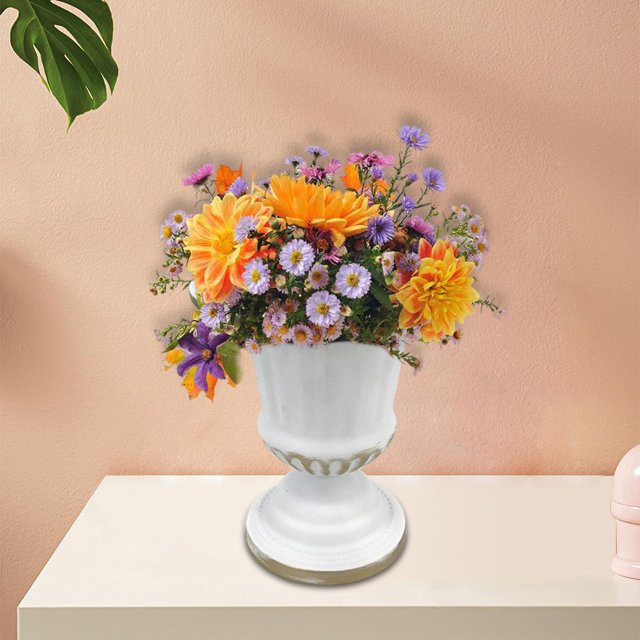 Jarrón de hierro elegante, decorativa para flores secas, soporte para tallos, cena, boda, oficina, , decoración de arreglos florale A Baoblaze florero decorativo