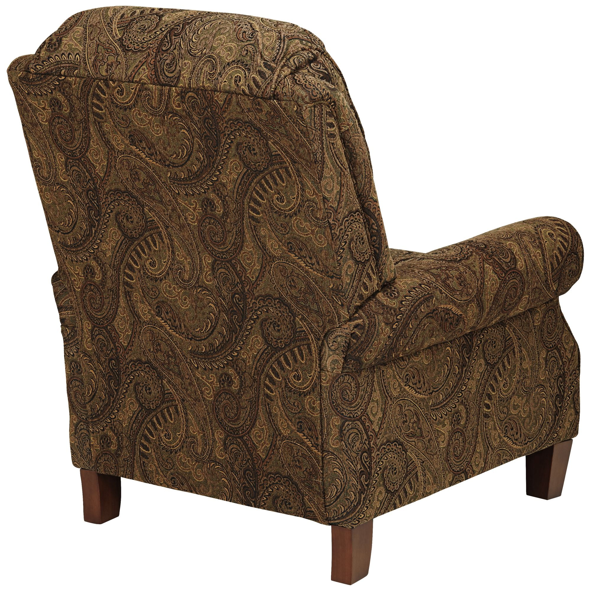 Kensington Hill Beaumont Warm Brown Paisley Patterned Fabric Recliner ...