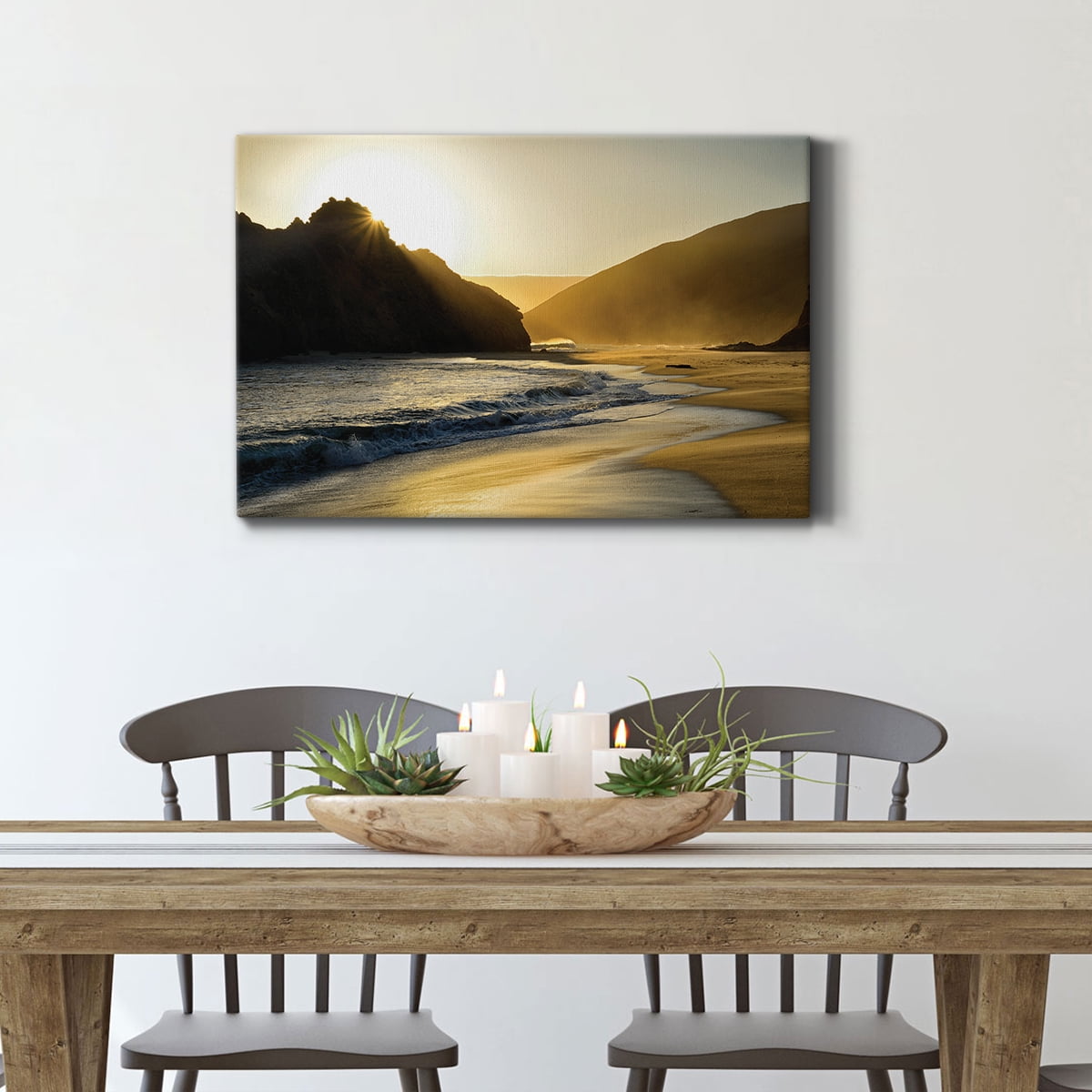 Wexford Home Sunset At Big Sur Premium Gallery Wrapped Canvas, 40" x 60" - Ready to Hang