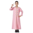 thumbnail image 2 of oqasdz Robe Fille Brodée Exquise Robe à Capuche pour Filles Élégante avec Dentelle Manches Longues Robe de Soirée avec Appliqué Floral, 2 of 6