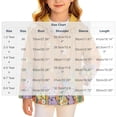 thumbnail image 3 of Nugftut Girls Jacket Hooded Print Lightweight Windproof Zip-Up Coat for Kids Size 6-7, 3 of 8