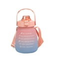 thumbnail image 1 of Botella de agua con pajita para la escuela/niño/mujer/niña, lindas botellas de agua con correa, 1 of 5