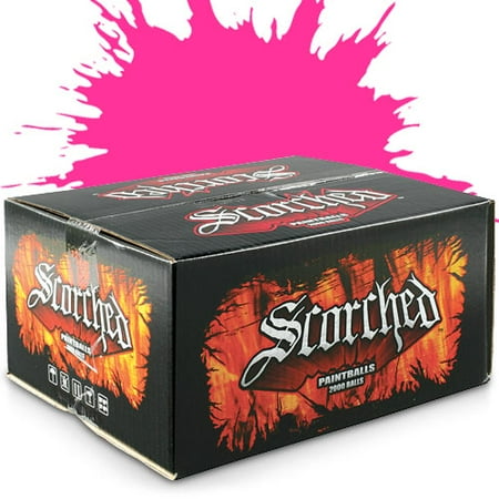 Diablo Professional-Grade Scorched Paintballs w/ Pink Fill - 2,000 Count