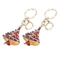 thumbnail image 4 of 2Pcs Christmas Tree Keychain Portable Cute Fashionable Pendant Ornaments Holiday DecorationRed, 4 of 10