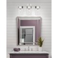 thumbnail image 2 of 427-3W-SN-G427-14WH Innovations Lighting Claverack - 3 Light Bath Vanity In Art Deco Style-16.13 Inches Tall and 22.38 Inches Wide-Satin Nickel, 2 of 3