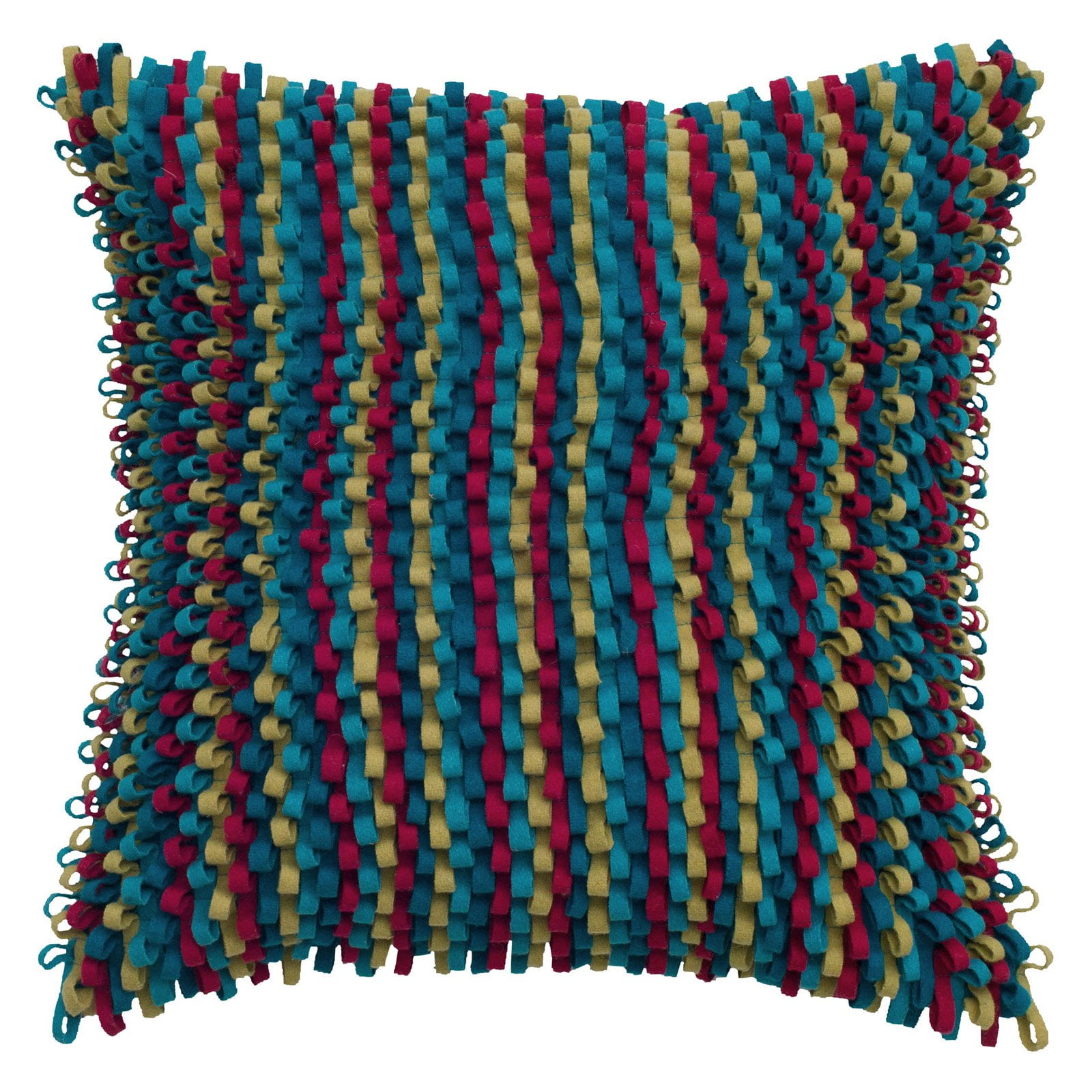 Rizzy Home Wool Loop Soft Texture Decorative Throw Pillow