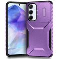 thumbnail image 2 of Rugged Case for Samsung Galaxy A55 5G with Slide Camera Cover & Drop Protection Purple, 2 of 6