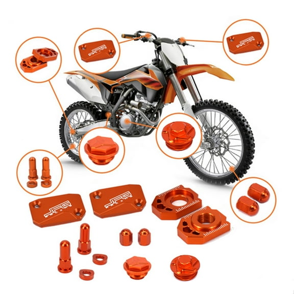 Motorcycle CNC Brake Clutch Fluid Reservoir Cover Set For KTM SX SXF XC XCF XCW XCFW EXC EXCF 125 150 250 300 350 400 450 530
