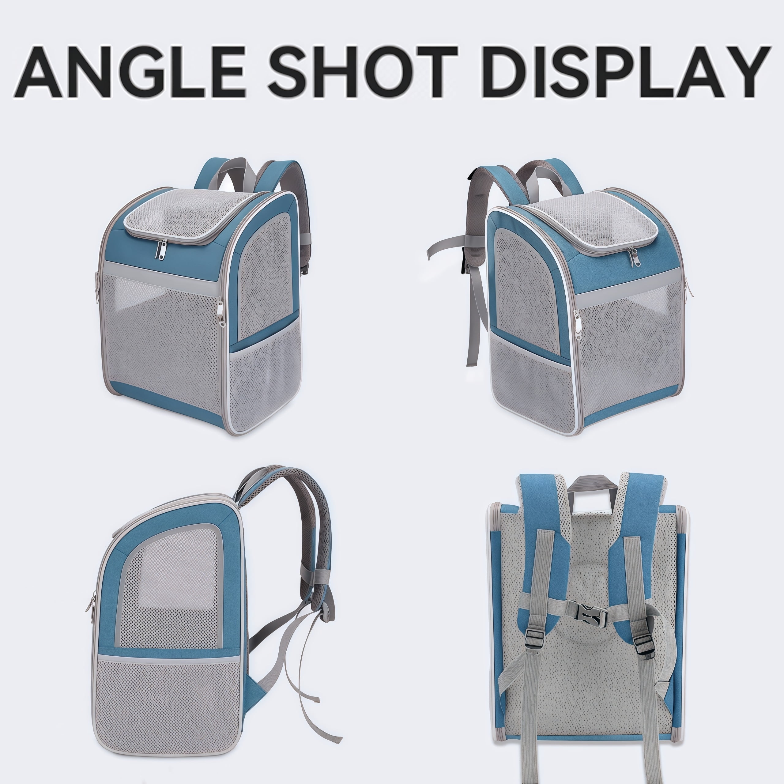 Foldable Breathable Pet Backpack For Dogs And Cats Travel Comfort Bag