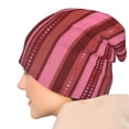 thumbnail image 7 of Beanie Hats for Men and Women, Red Pink Stitches Heart Patterns Adult Unisex Knit Hat Winter Warm Skull Cap, 7 of 7