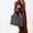 Black, variant on Woven Cute Tote Bag,Canvas Shoulder Bag,Fashion Shoulder Beach purse,Utility Aesthetic Handbag for Women,vacation Travel Shopping Everyday Casual Use
