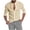 Khaki, variant on Long Sleeve Shirt Men Button V-Neck Long Sleeve T-Shirt Fall Solid Loose Blouse Tops