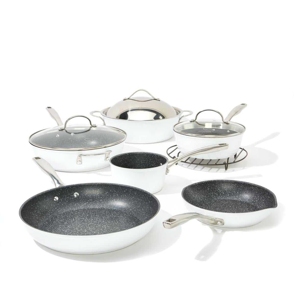 Curtis Stone Dura-Pan 11-piece Cookware Set - Blue - Yahoo Shopping