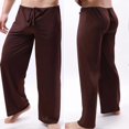 thumbnail image 4 of Men Yoga Pants Low Waist Drawstring Straight Loose Thin Sports Comfortable Elastic Waist Plus Size Men Sports Trousers Men Clothing-2025, 4 of 5