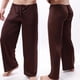 thumbnail image 4 of Men Yoga Pants Low Waist Drawstring Straight Loose Thin Sports Comfortable Elastic Waist Plus Size Men Sports Trousers Men Clothing-2025, 4 of 5
