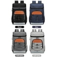 thumbnail image 3 of Bolsa de aislamiento Mochila térmica para acampar con compartimento para el almuerzo, aislamiento resistente al agua para hombres/mujeres, picnics, viajes, deportes, gran capacidad, forro ligero e imp, 3 of 8