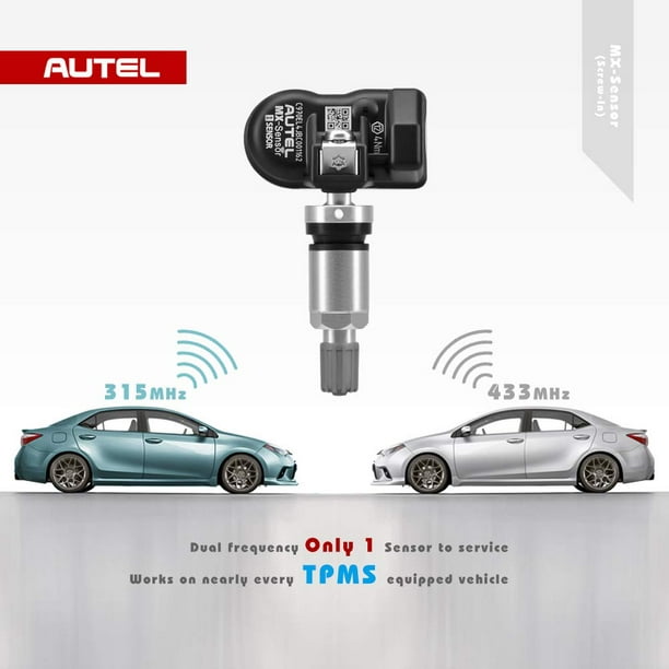 Autel TPMS Mx-Sensor 315MHz 433MHz 2in1 Pneu Pression Capteur