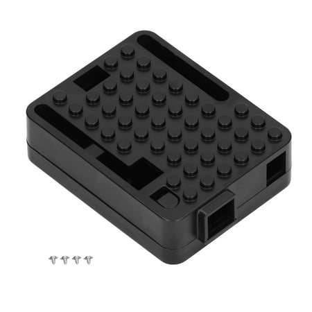 

Electronic Housing Hollow Design Reserved Holes Circuit Board Case Easy Connection With 4pcs Screw For DIY Black