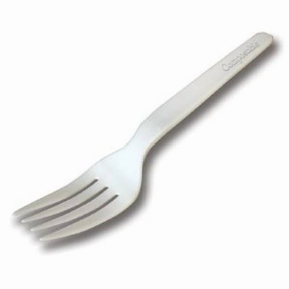 6.5" Heavy Duty Cutlery, Fork, White, 1000-Count Case