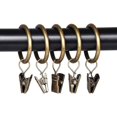 thumbnail image 4 of Anneaux à Rideaux avec Clips - Set De28, Diamètre Intérieur 1.26", Convient pour Tige de 1 Pouce - Brozne, 4 of 5