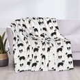 thumbnail image 3 of Naloa Border Collie Dog Flannel Blankets - Thick and Warm Blanket for Winter, Soft Fuzzy Plush King Blanket for All Seasons60"x50", 3 of 6