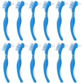 thumbnail image 1 of Set of 12 stiff toothbrushes for dentures, 1 of 5
