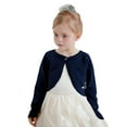 thumbnail image 2 of Huanglei Girls Sweaters Knitted Cardigan Coat Soft Comfortable Casual Outerwear For Toddler Kids And Teens Fall Sweaters Kids, 2 of 5