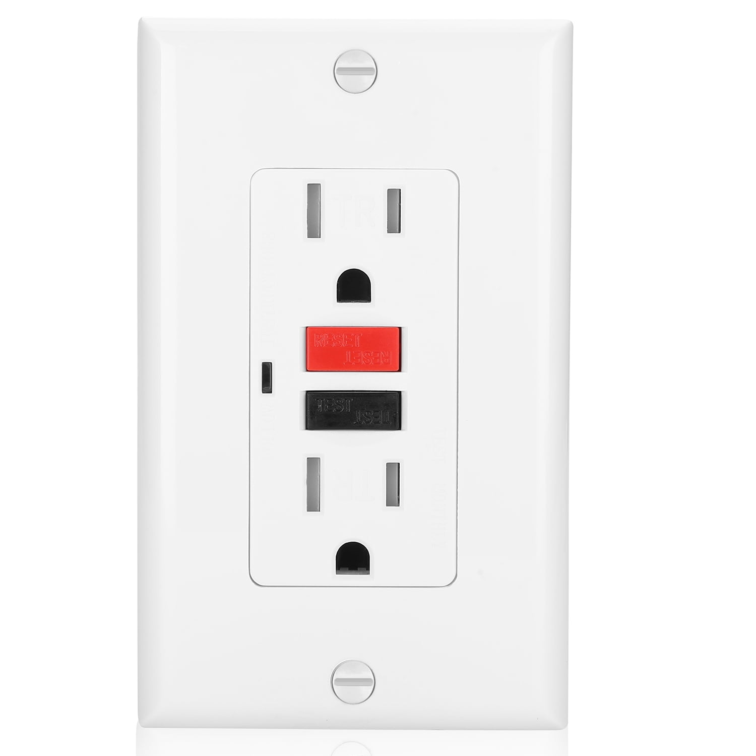 BESTTEN GFCI Outlet, Tamper Resistant Duplex Receptacle with LED